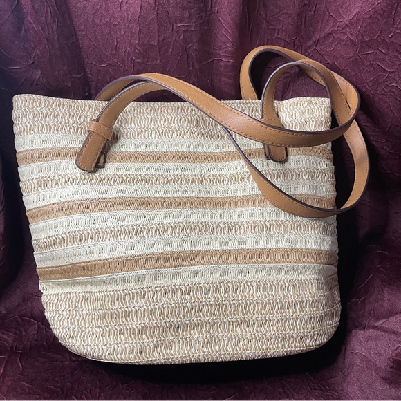 Sonoma Handbags - Sonoma Tan Stripe Tote Bag
